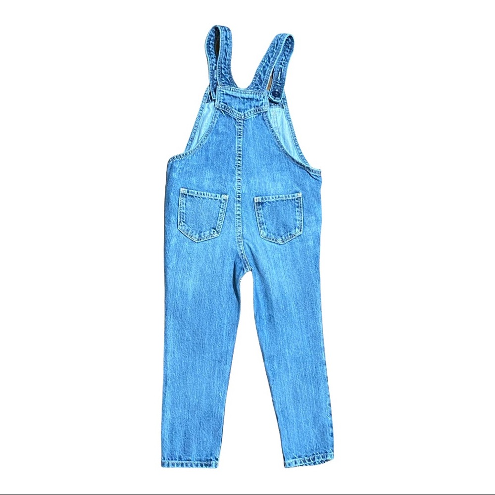Gap Toddler Overalls  Denim with Blue Heart - Picture 2 of 5